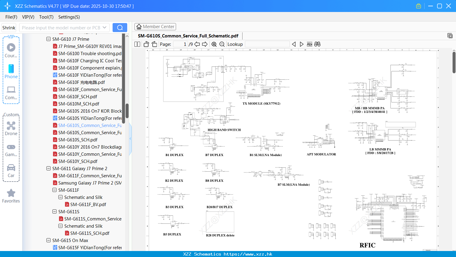 Samsung SM-G610S_Common_Service_Full_Schematic